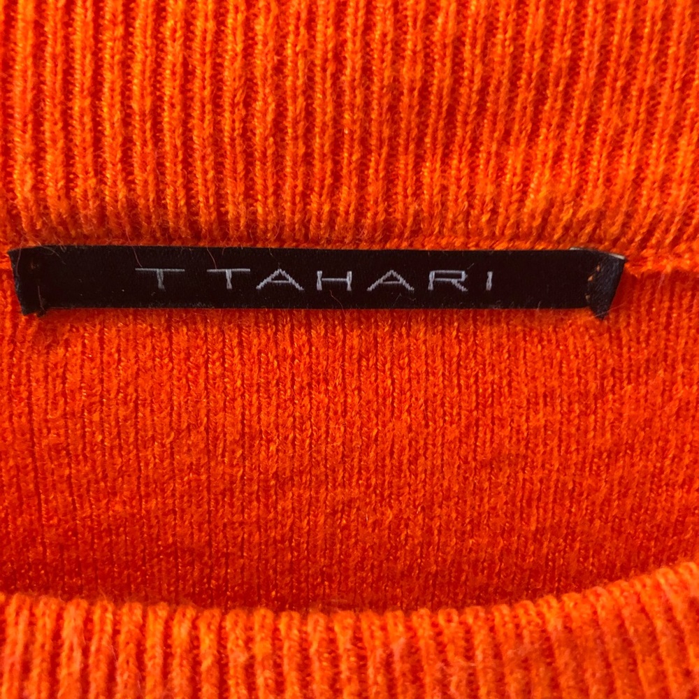 Tahari orange sweater - Picture 2 of 5